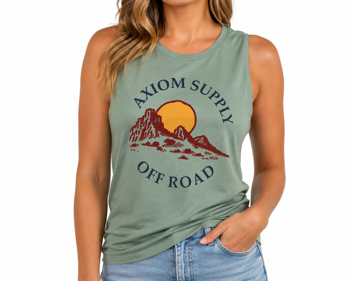 Axiom Supply Women's Off Road Muscle Tank – Desert Sunset Edition